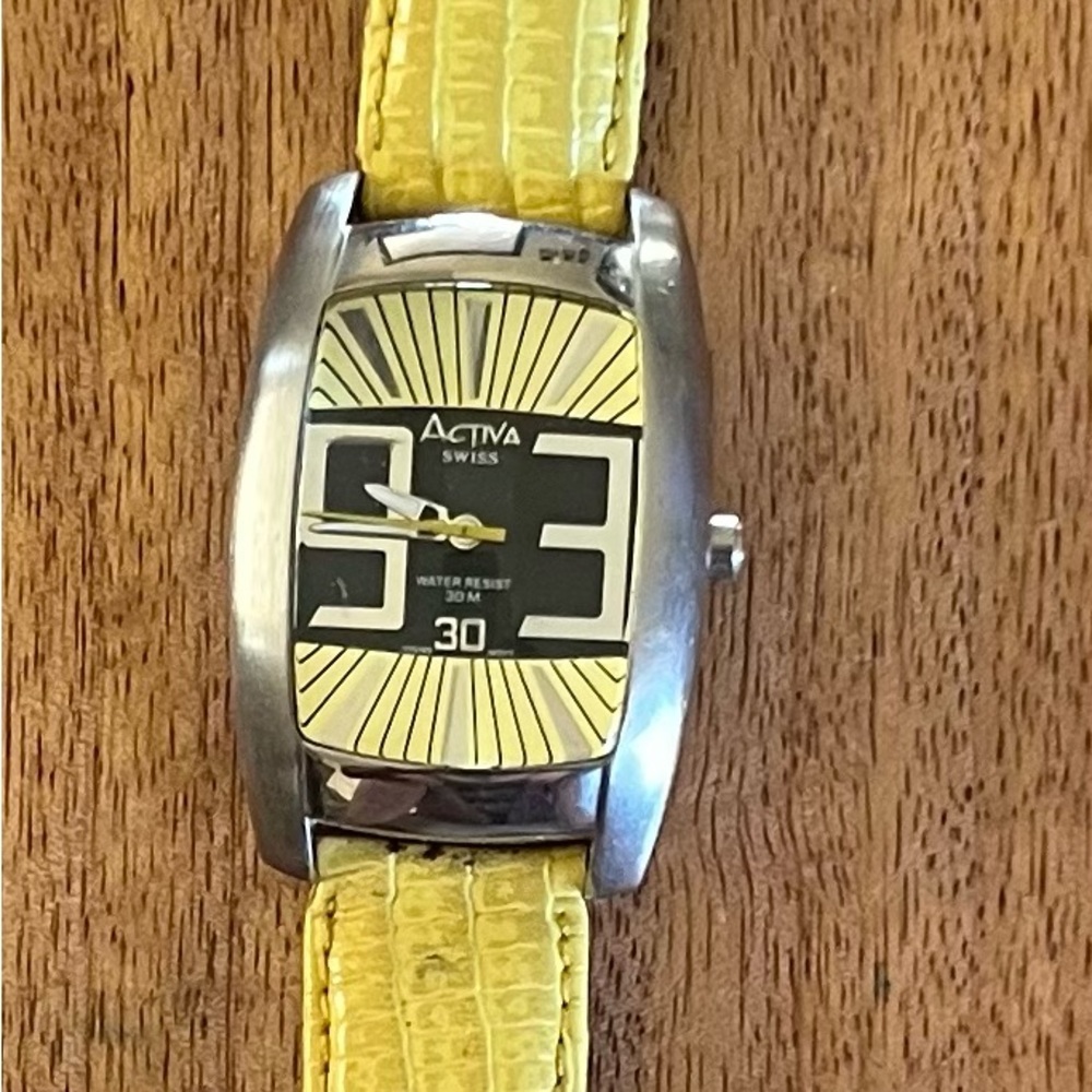 Ativa Swiss Yellow Watch
